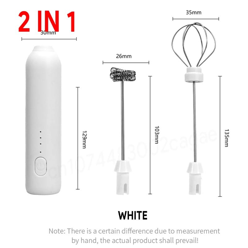 Electric Rechargeable Coffee Beater (Type-C, Handheld)