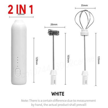 Electric Rechargeable Coffee Beater (Type-C, Handheld)