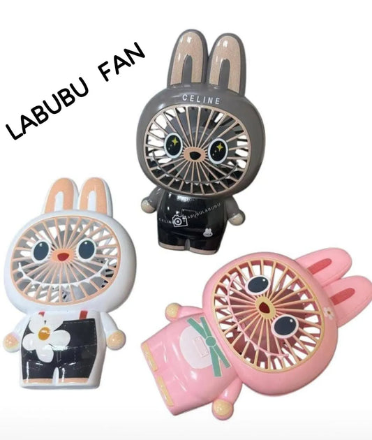 Cute Labubu Fan – Portable Rechargeable Mini Table Fan for Kids & Adult.