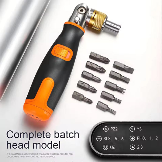 Screwdriver Hidden Screwdriver Head Multi Angle Corner Capable Multifunctional Screwdriver Set 10 in 1