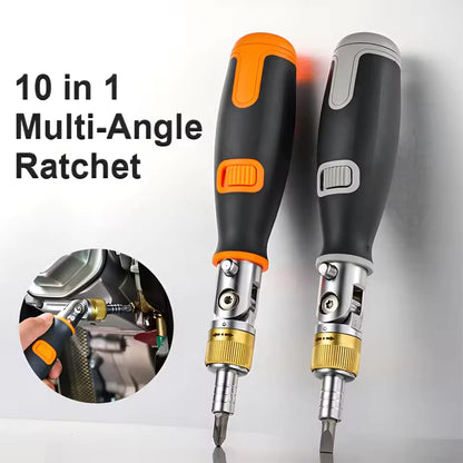 Screwdriver Hidden Screwdriver Head Multi Angle Corner Capable Multifunctional Screwdriver Set 10 in 1