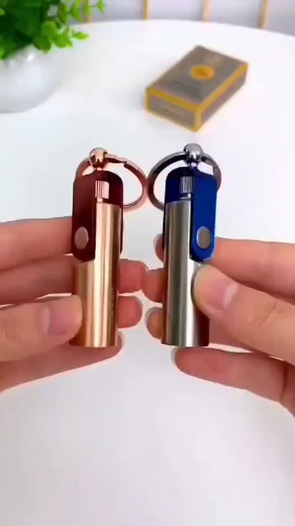 Fire Starter Flint Match Lighter Keychain Camping Emergency Gear Survival